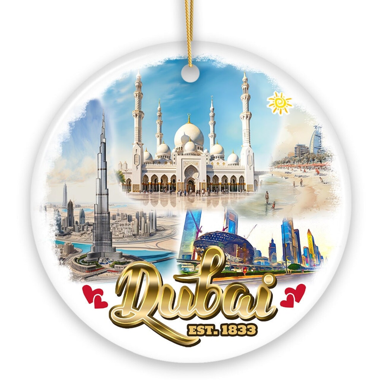 Creative Dubai Modern Heritage Holiday Decoration, Memorable Memento and Present